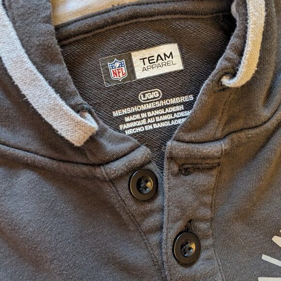 MN Vikings Hoodie Sweatshirt Mens Large Long Sleeve Pullover Kangaroo Pocket NFL - Picture 7 of 10